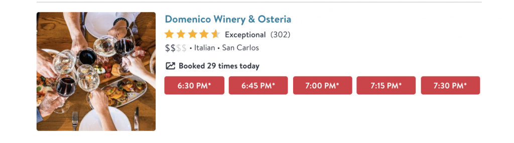 Domenico Winery & Osteria on OpenTable