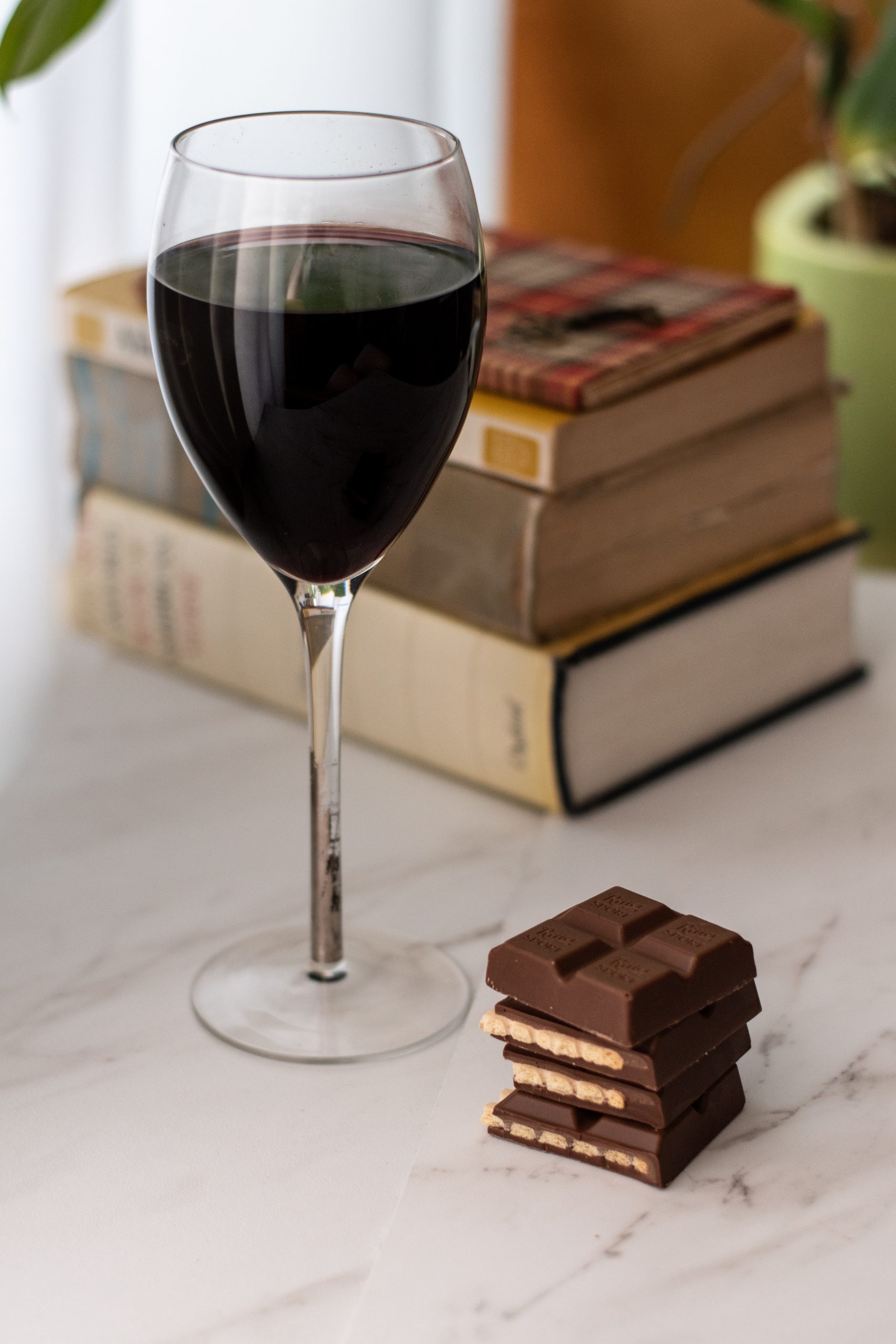 Halloween Wine paired with dark chocolate